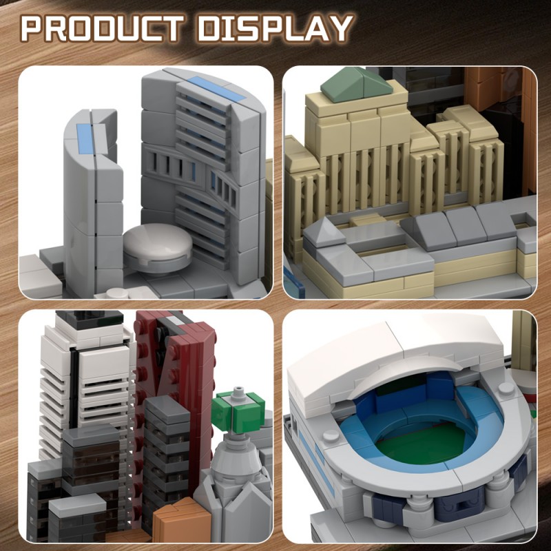 GOBRICKS MOC 220320 City of Toronto Skyline - YWOBB