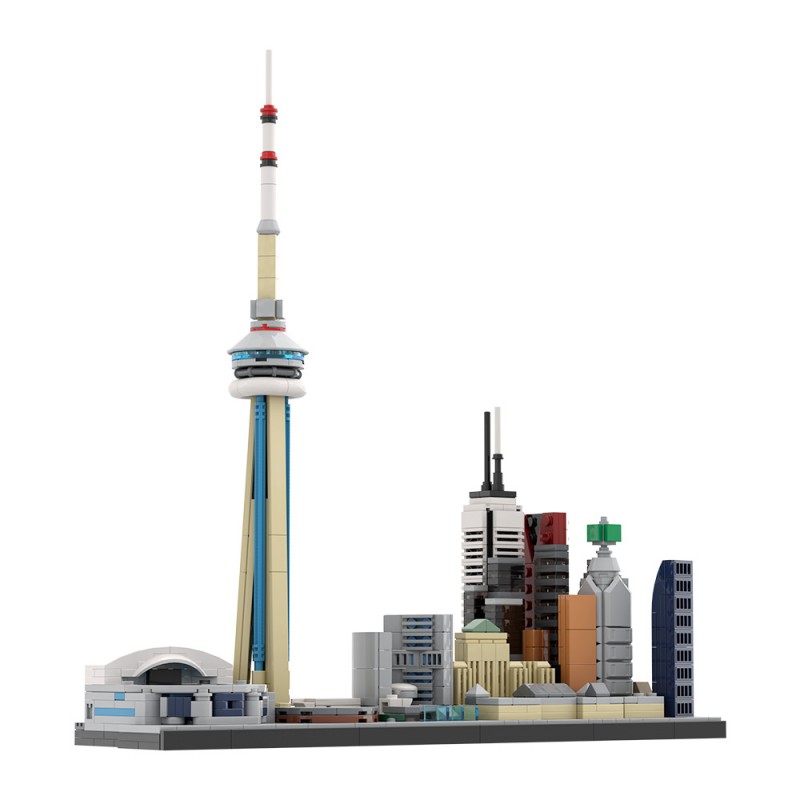 GOBRICKS MOC 220320 City of Toronto Skyline - YWOBB