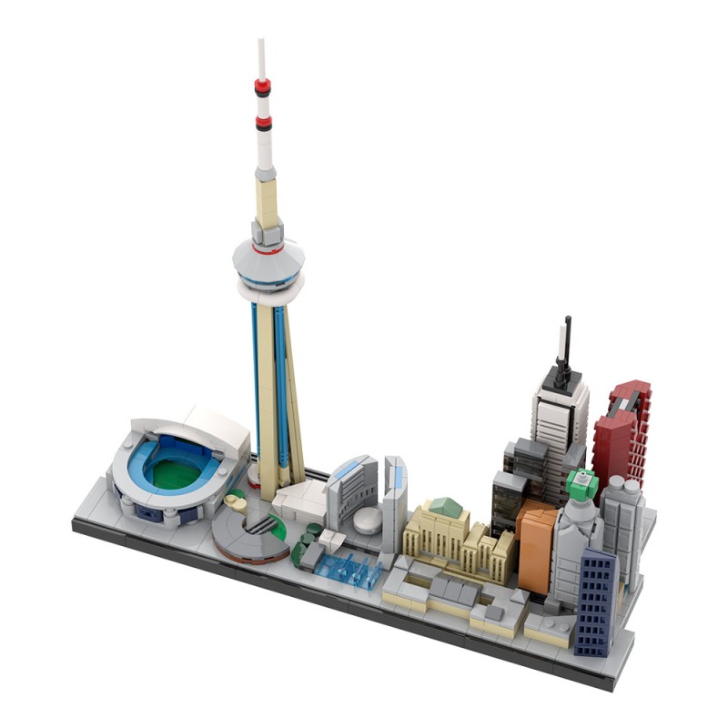 GOBRICKS MOC 220320 City of Toronto Skyline - YWOBB