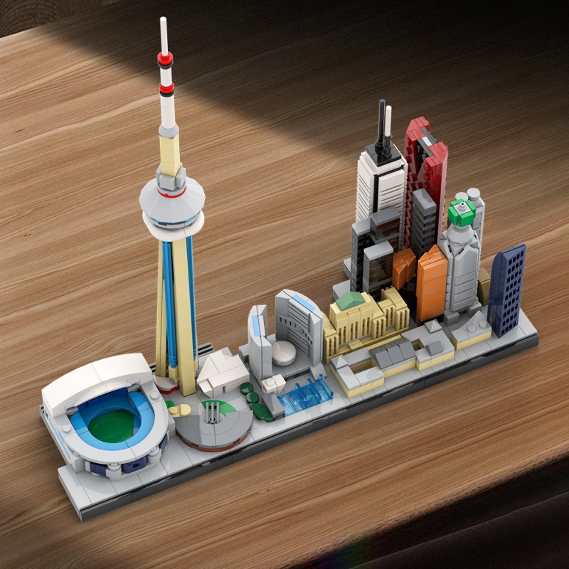 GOBRICKS MOC 220320 City of Toronto Skyline - YWOBB