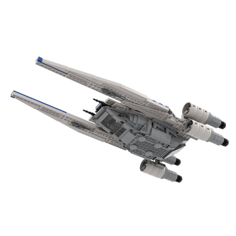 GOBRICKS MOC 218615 Andor's White U Wing (2.0 Update) - YWOBB