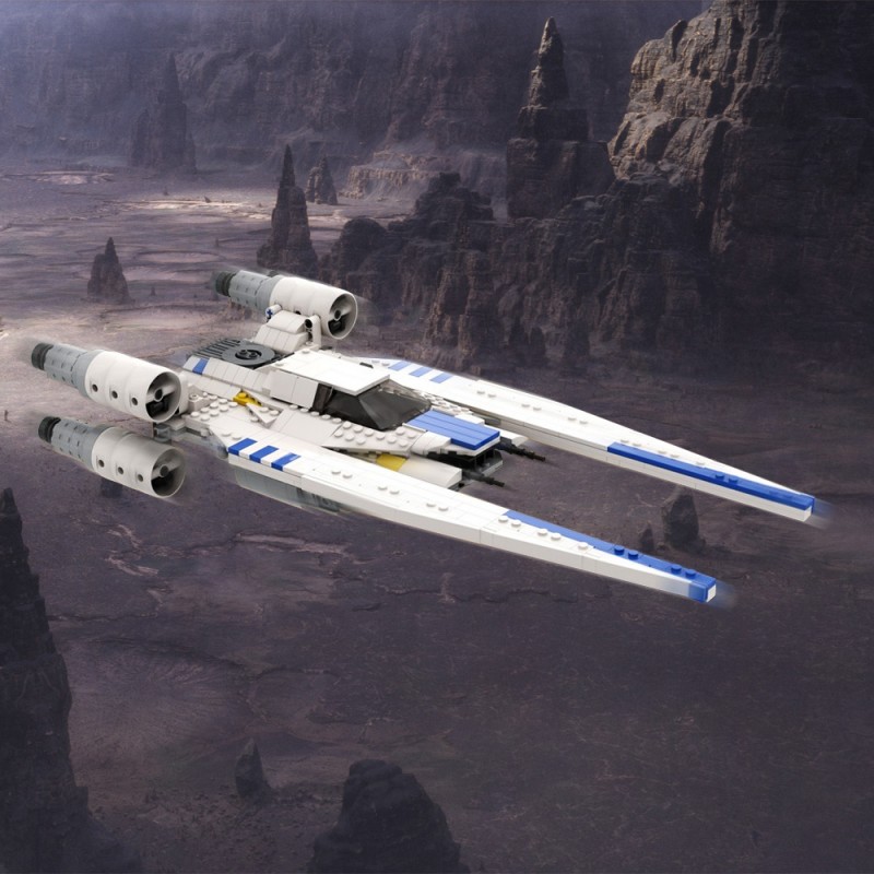 GOBRICKS MOC 218615 Andor's White U Wing (2.0 Update) - YWOBB