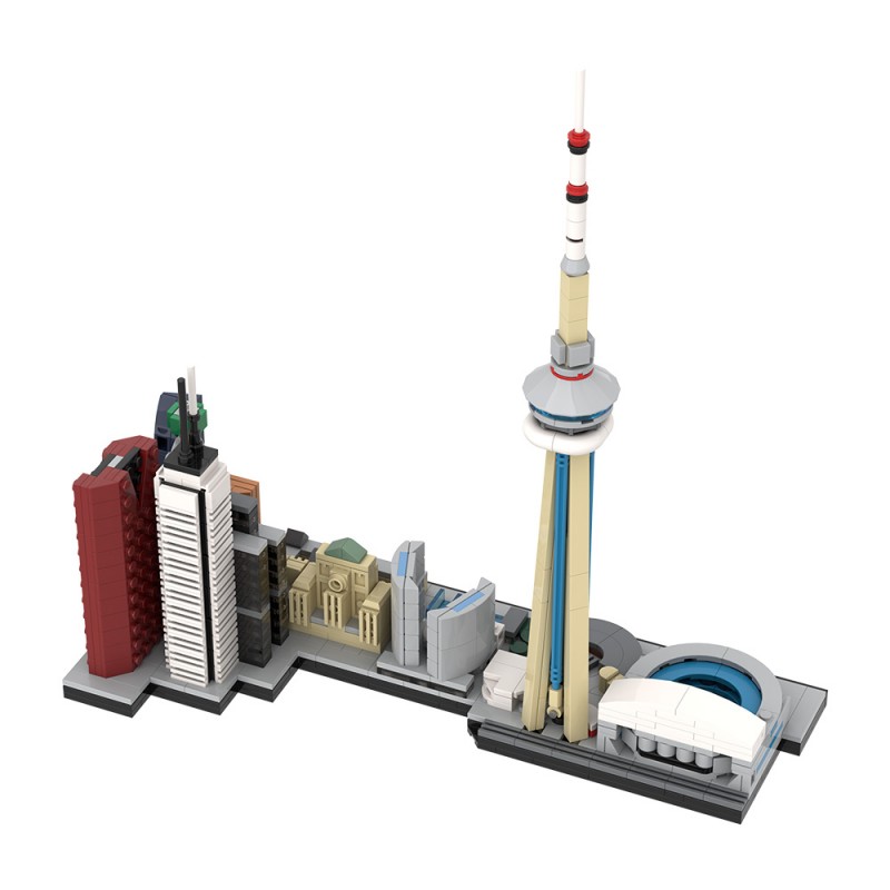 GOBRICKS MOC 220320 City of Toronto Skyline - YWOBB
