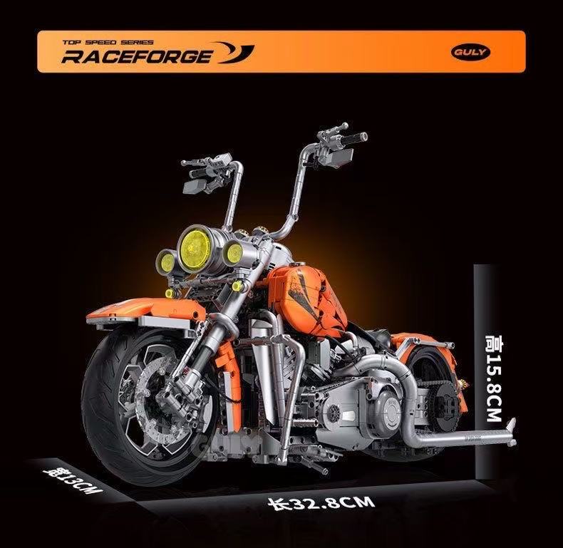 GULY 60531 1:5 Summer Orange Motorcycle Harley Motorcycle - YWOBB