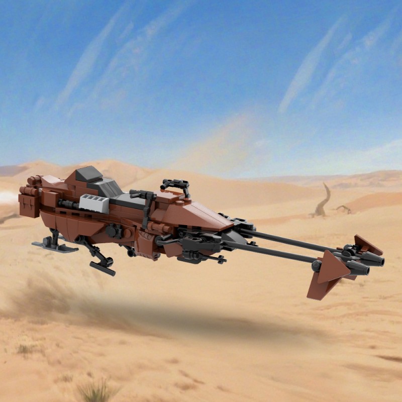 GOBRICKS MOC A2315 Imperial Speeder Bike - YWOBB