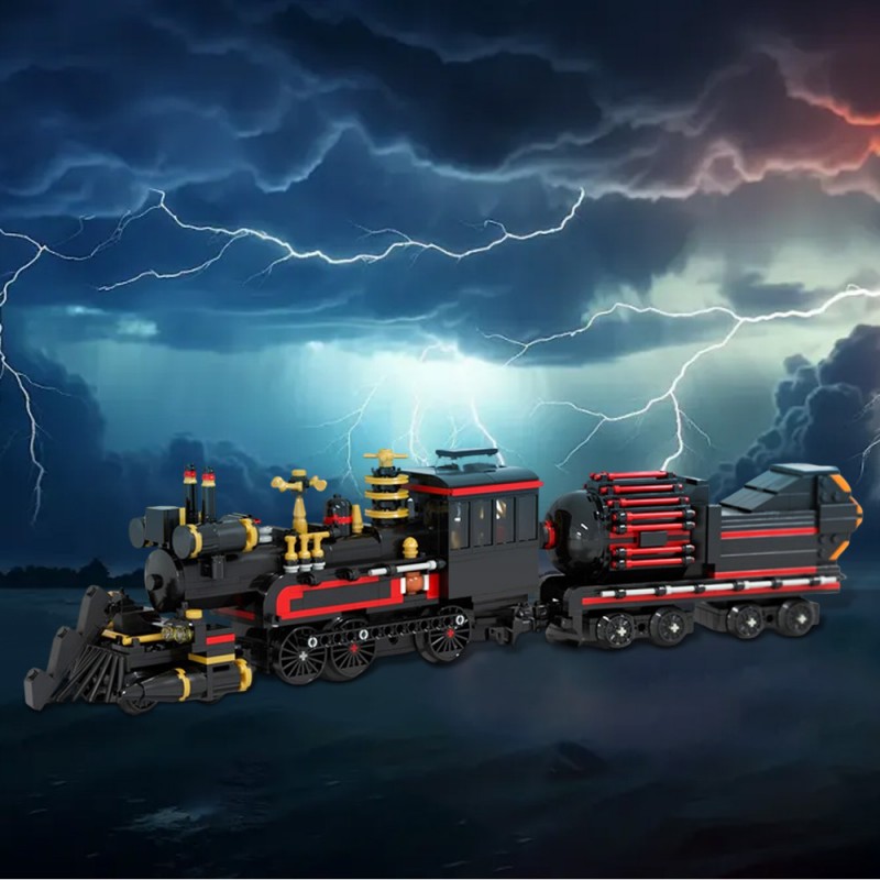 GOBRICKS MOC 41639 Back to the Future 'Jules Verne' Time Train - YWOBB