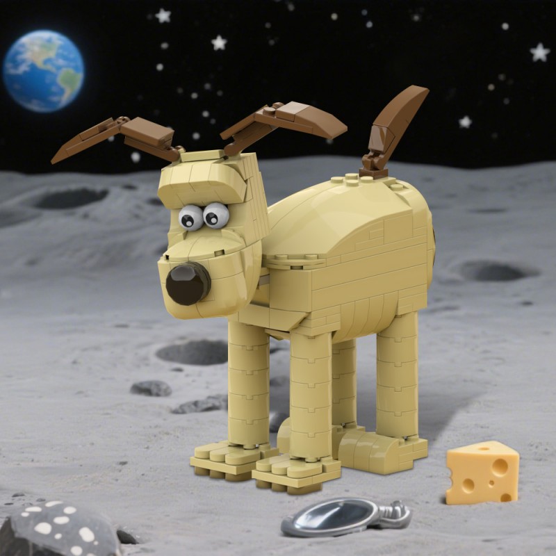 GOBRICKS MOC 209430 Gromit Wallace and Gromit - YWOBB