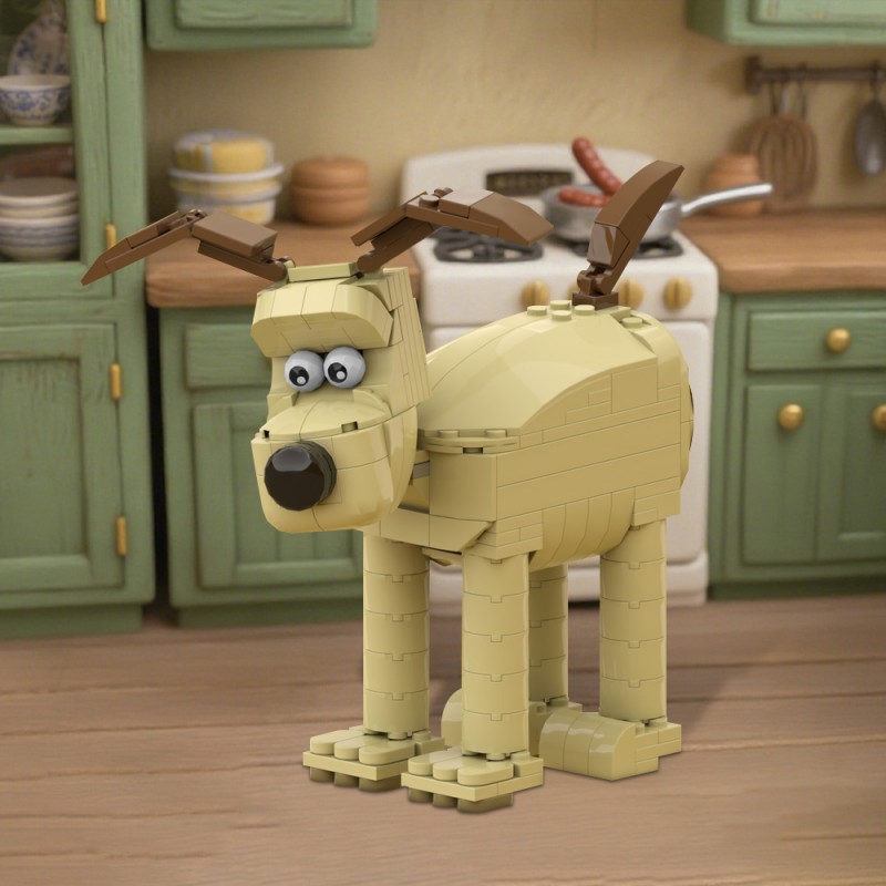 GOBRICKS MOC 209430 Gromit Wallace and Gromit - YWOBB