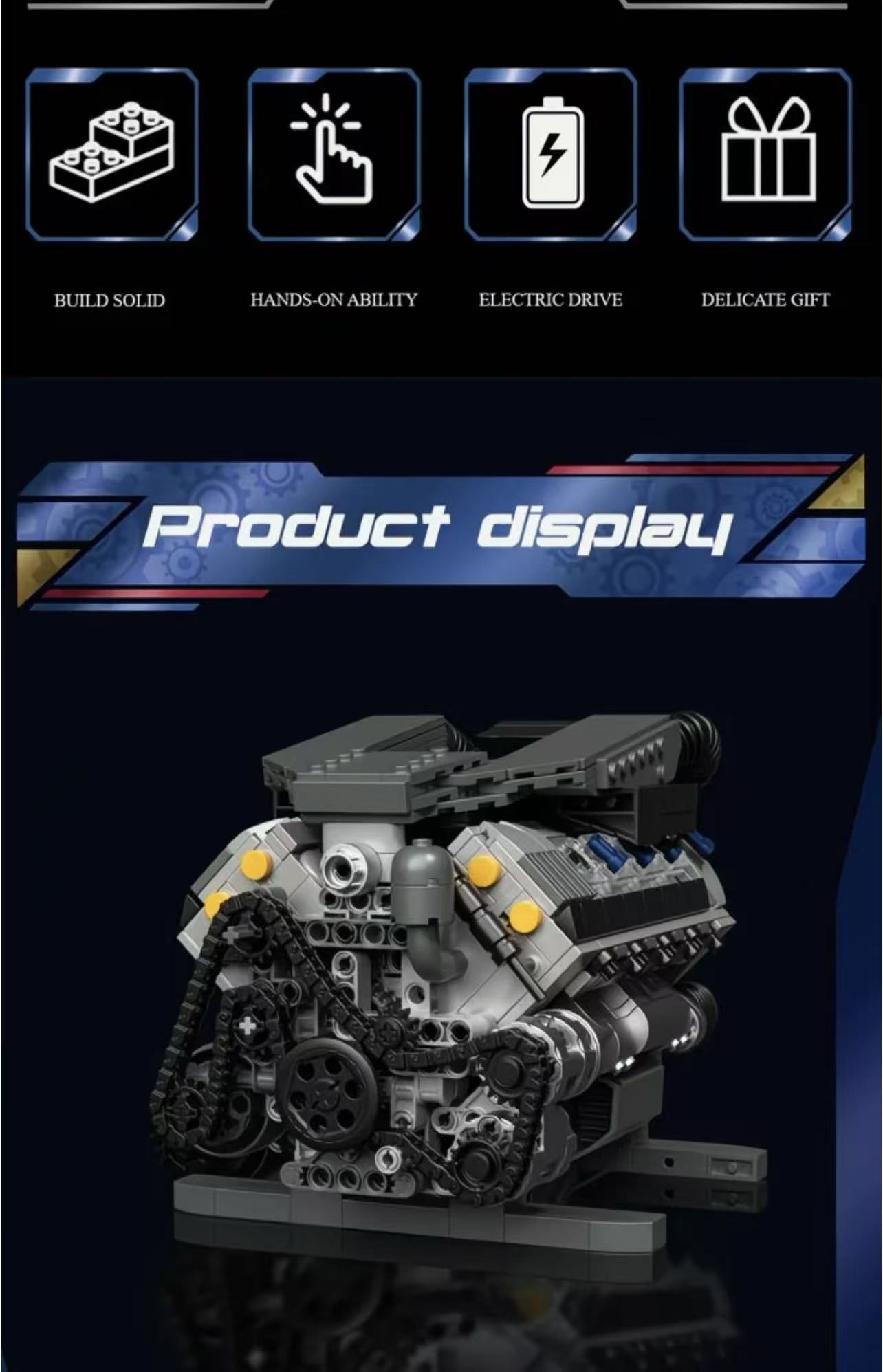 Free Tribs 36303 V8 Engine - YWOBB