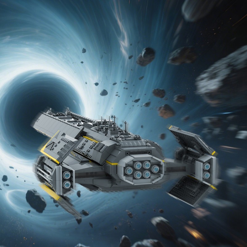 GOBRICKS MOC S0040 Ultimate stealth warship - YWOBB