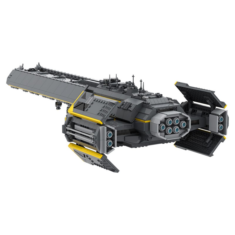 GOBRICKS MOC S0040 Ultimate stealth warship - YWOBB