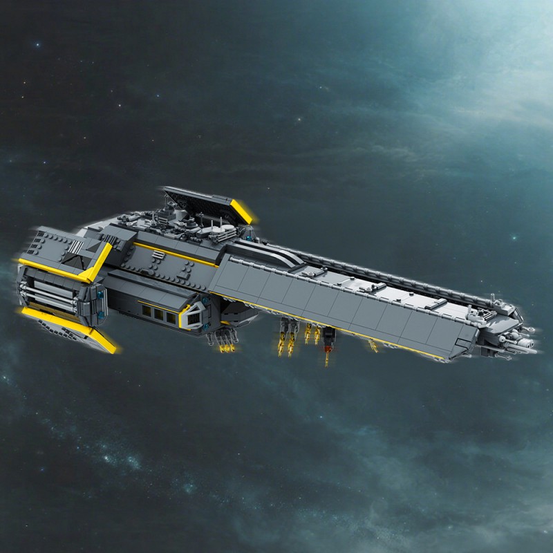 GOBRICKS MOC S0040 Ultimate stealth warship - YWOBB