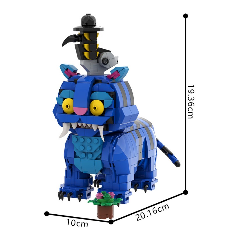 GOBRICKS MOC A2325 Lion Raven - YWOBB