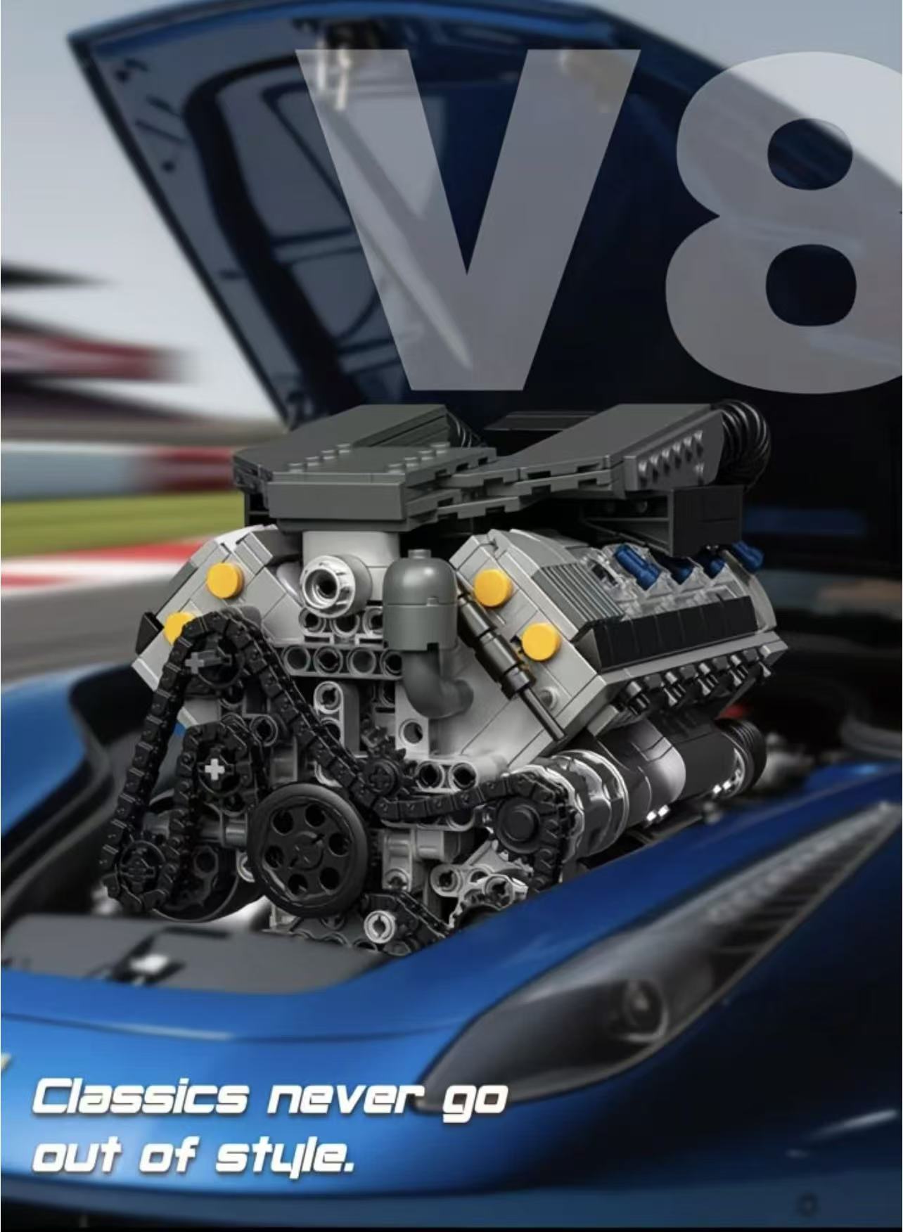 Free Tribs 36303 V8 Engine - YWOBB