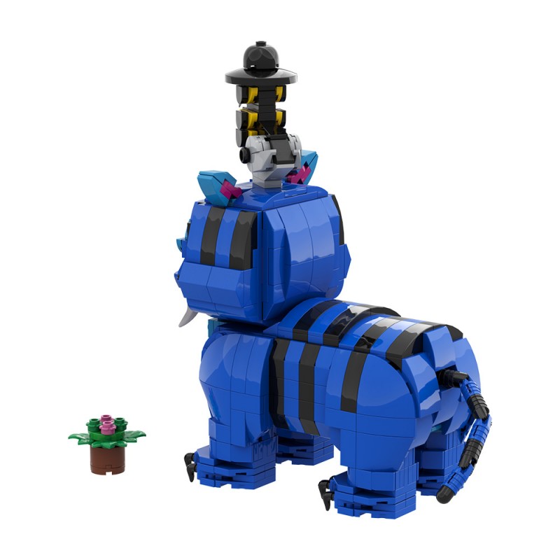 GOBRICKS MOC A2325 Lion Raven - YWOBB