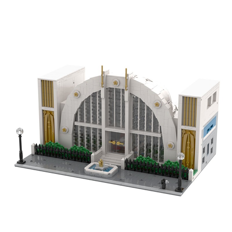 GOBRICKS MOC 223163 Hall of Justice - YWOBB