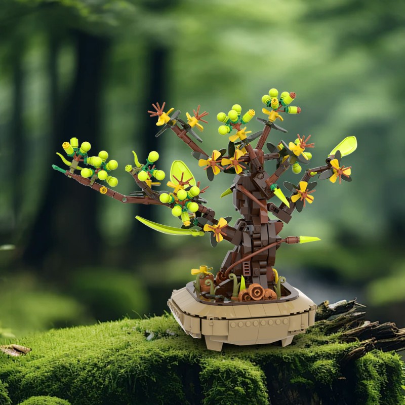 GOBRICKS MOC A2263 Apricot bonsai - YWOBB