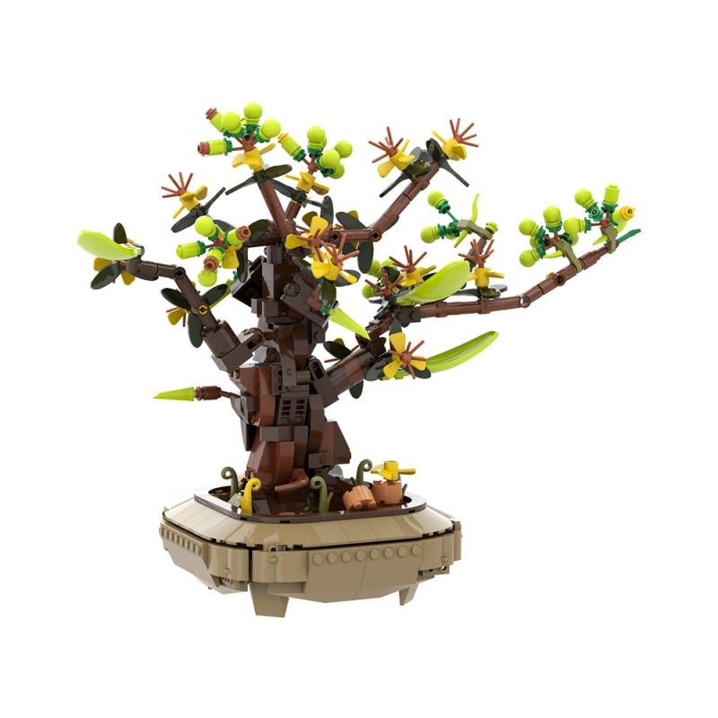 GOBRICKS MOC A2263 Apricot bonsai - YWOBB