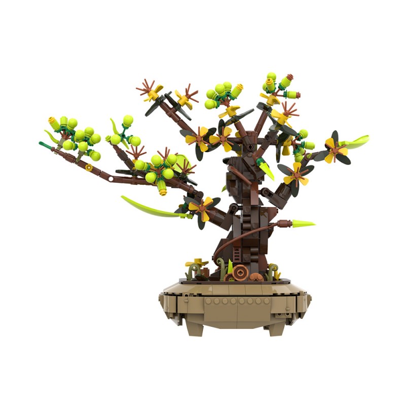 GOBRICKS MOC A2263 Apricot bonsai - YWOBB
