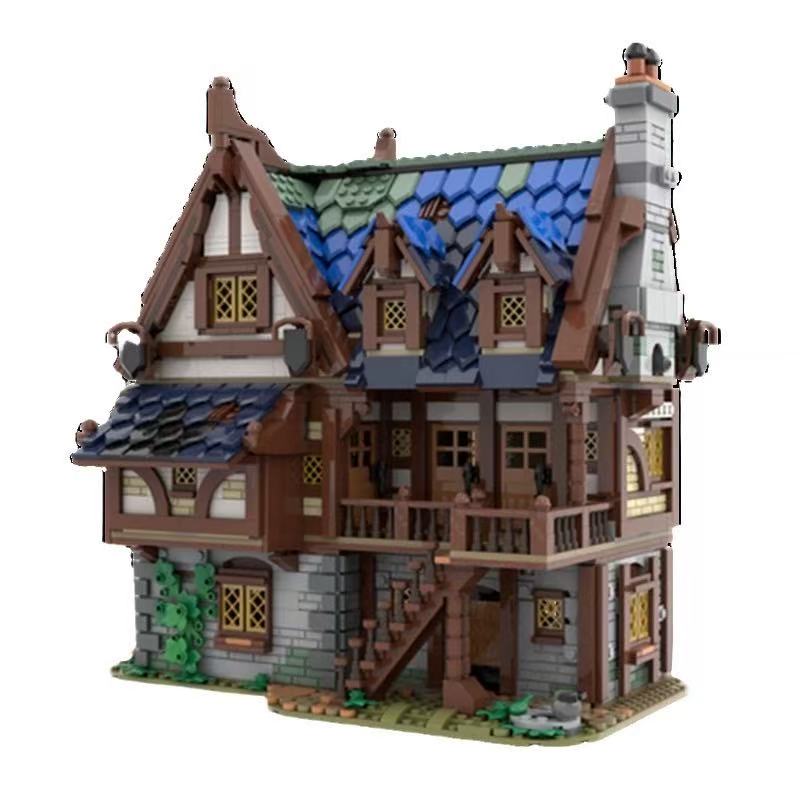GOBRICKS MOC 119495 Medieval Tavern & Inn - YWOBB