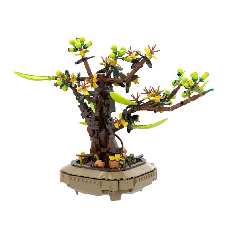 GOBRICKS MOC A2263 Apricot bonsai - YWOBB