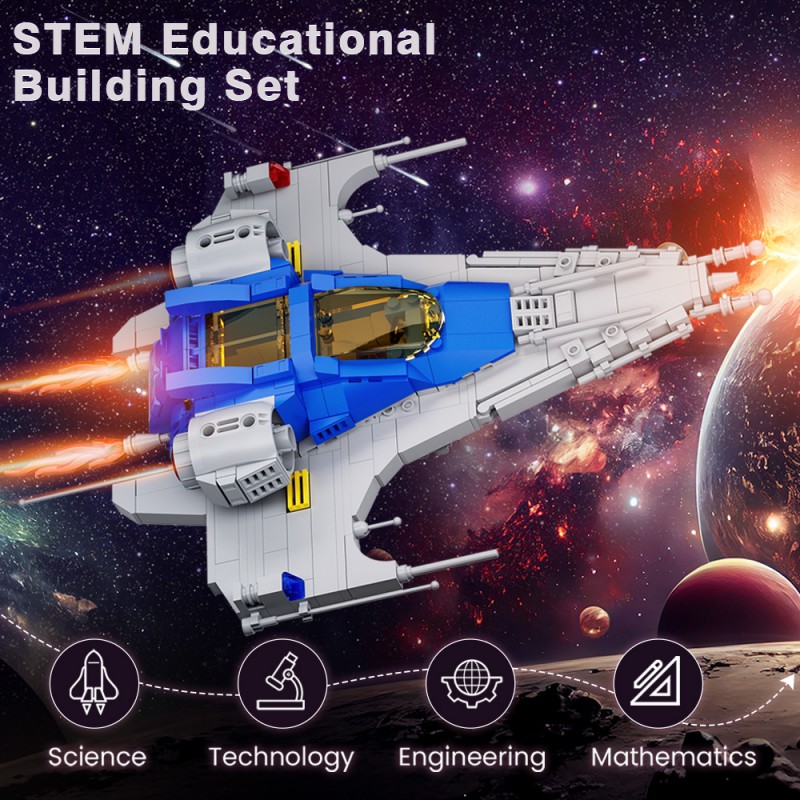 GOBRICKS MOC A0619 Explorer spacecraft - YWOBB