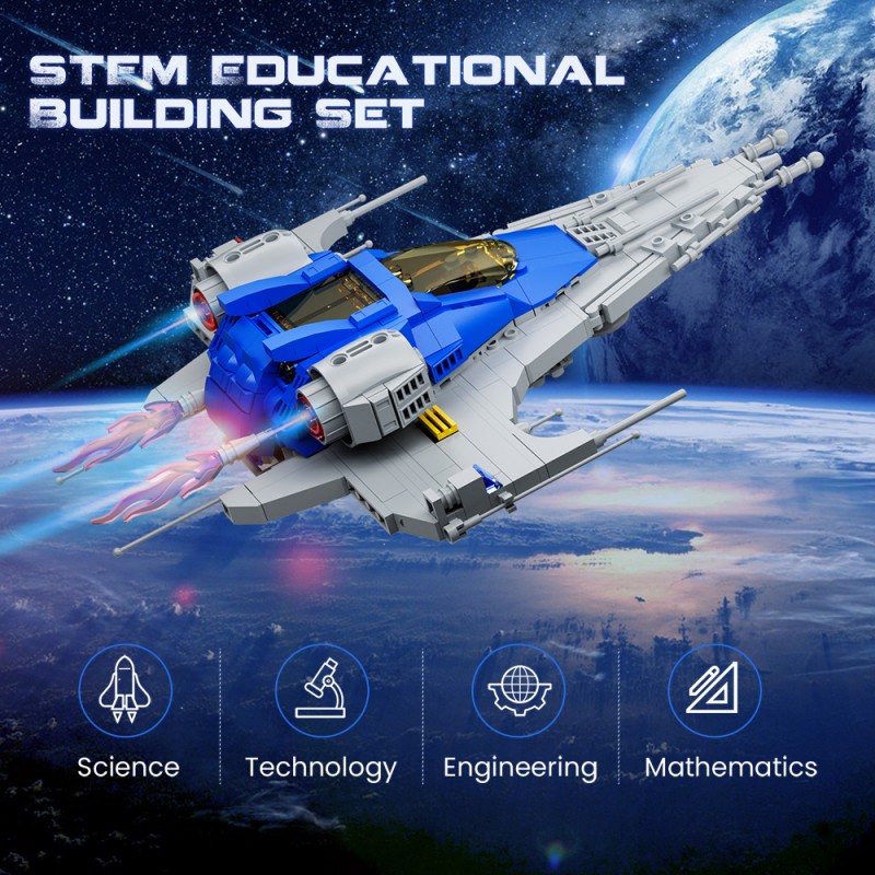 GOBRICKS MOC A0619 Explorer spacecraft - YWOBB