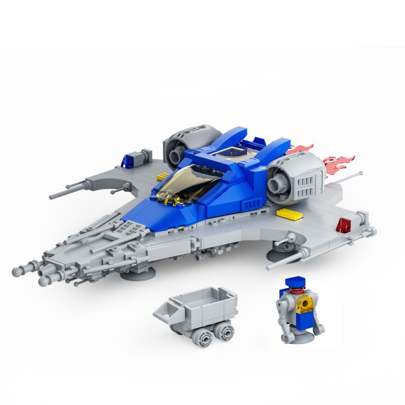 GOBRICKS MOC A0619 Explorer spacecraft - YWOBB