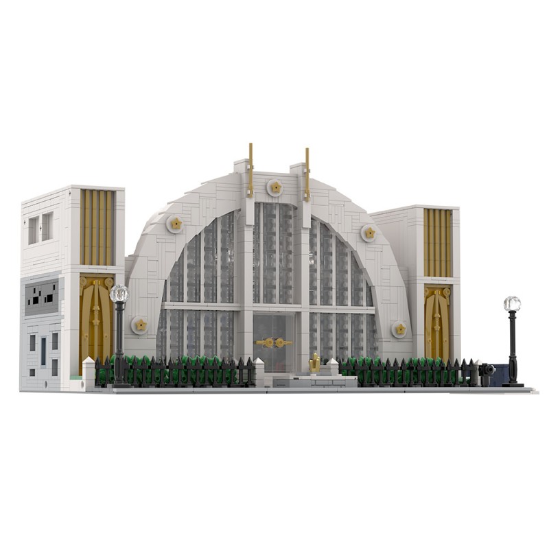 GOBRICKS MOC 223163 Hall of Justice - YWOBB