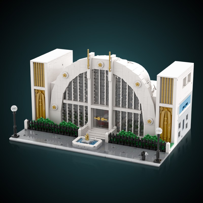 GOBRICKS MOC 223163 Hall of Justice - YWOBB