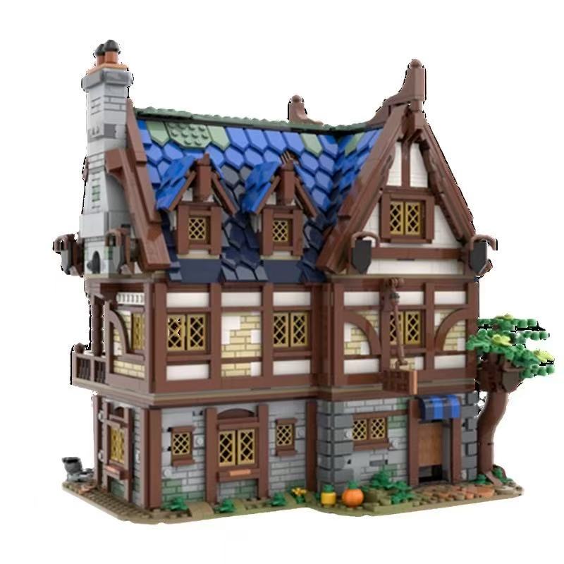 GOBRICKS MOC 119495 Medieval Tavern & Inn - YWOBB