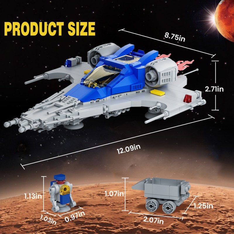 GOBRICKS MOC A0619 Explorer spacecraft - YWOBB