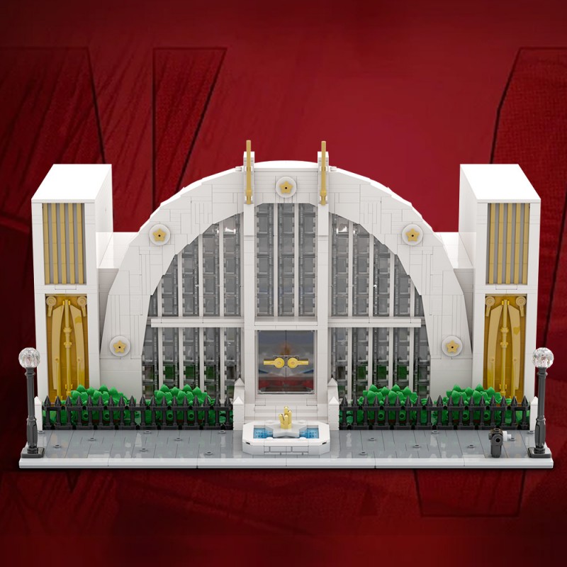 GOBRICKS MOC 223163 Hall of Justice - YWOBB