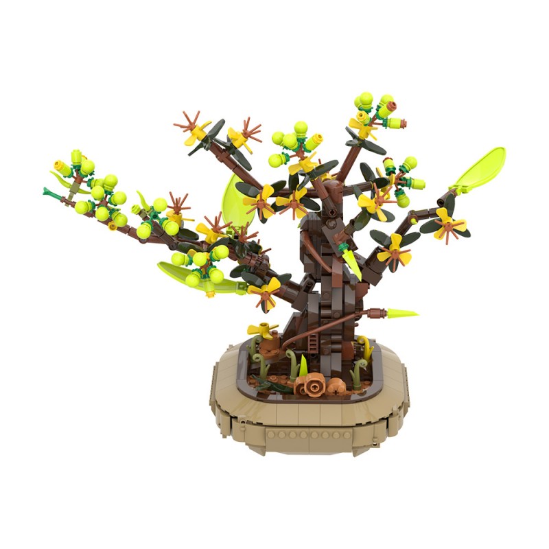 GOBRICKS MOC A2263 Apricot bonsai - YWOBB