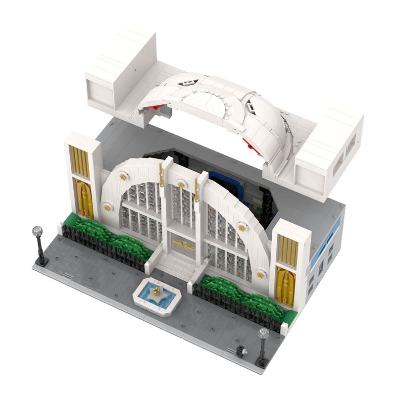 GOBRICKS MOC 223163 Hall of Justice - YWOBB