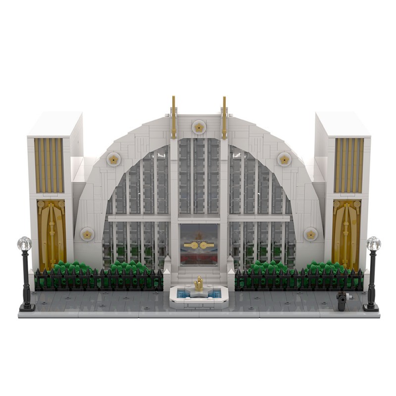 GOBRICKS MOC 223163 Hall of Justice - YWOBB