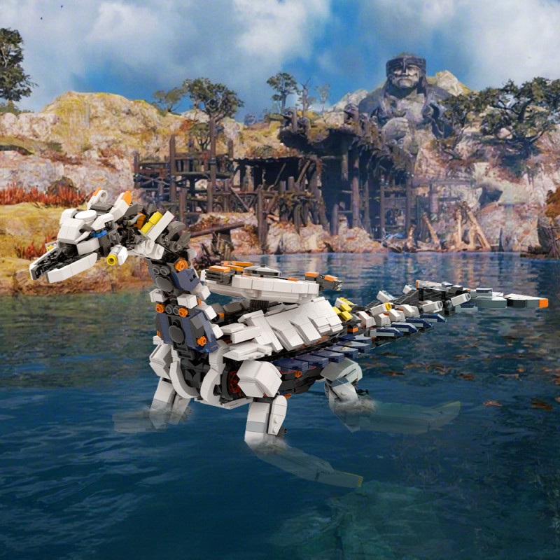 GOBRICKS MOC 226347 Tideripper and Apex Tideripper from Horizon Forbidden West - YWOBB