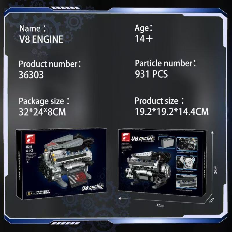 Free Tribs 36303 V8 Engine - YWOBB