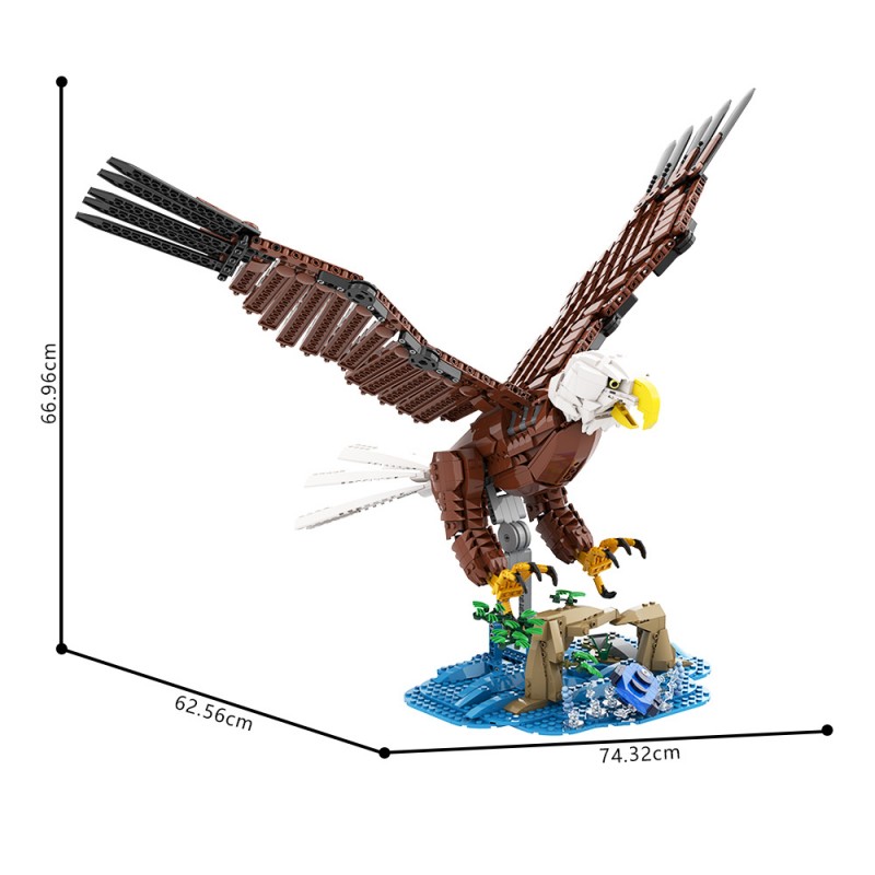 GOBRICKS MOC A2257 Birds - Eagle - YWOBB