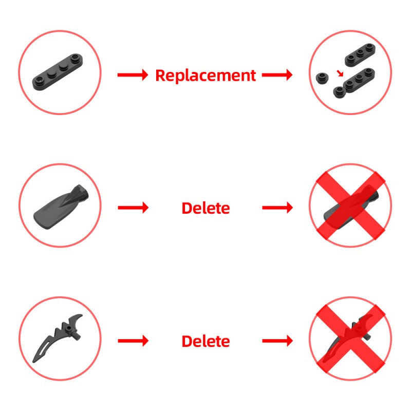 GOBRICKS MOC 209384 Hadrosaur Fossil - YWOBB