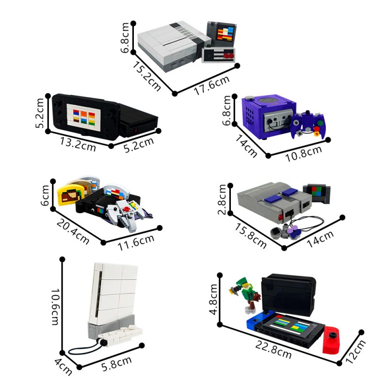 GOBRICKS MOC 220709 Bricktendo Home Console Pack - YWOBB