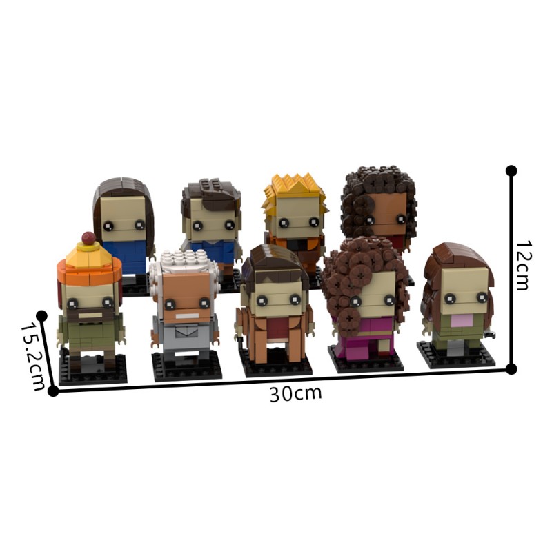 GOBRICKS MOC 221120 FIREFLY - Serenity Crew - YWOBB