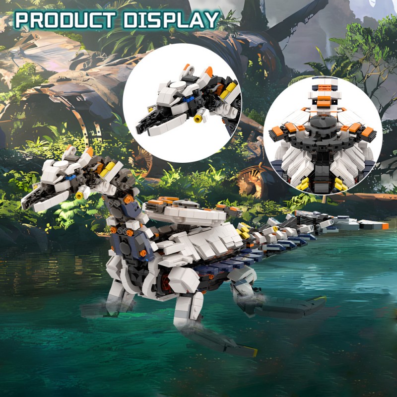 GOBRICKS MOC 226347 Tideripper and Apex Tideripper from Horizon Forbidden West - YWOBB