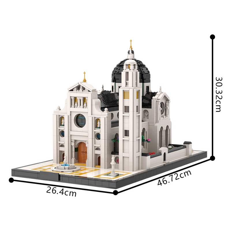 GOBRICKS MOC A2326 Basilique St Maurice - YWOBB