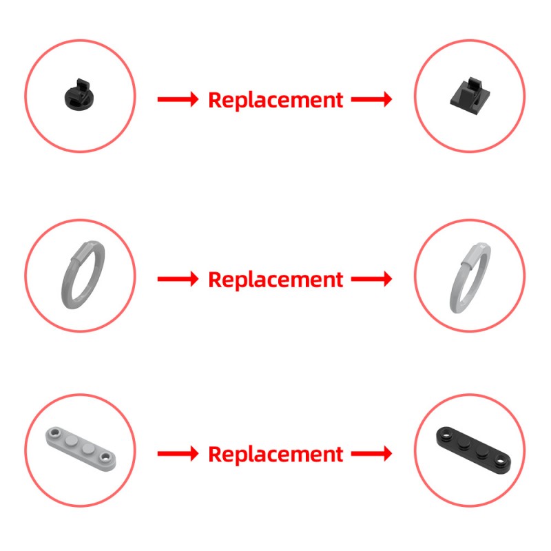 GOBRICKS MOC 224585 Cassian Andor K2SO Brickheadz MOC - Andor Rogue One - YWOBB