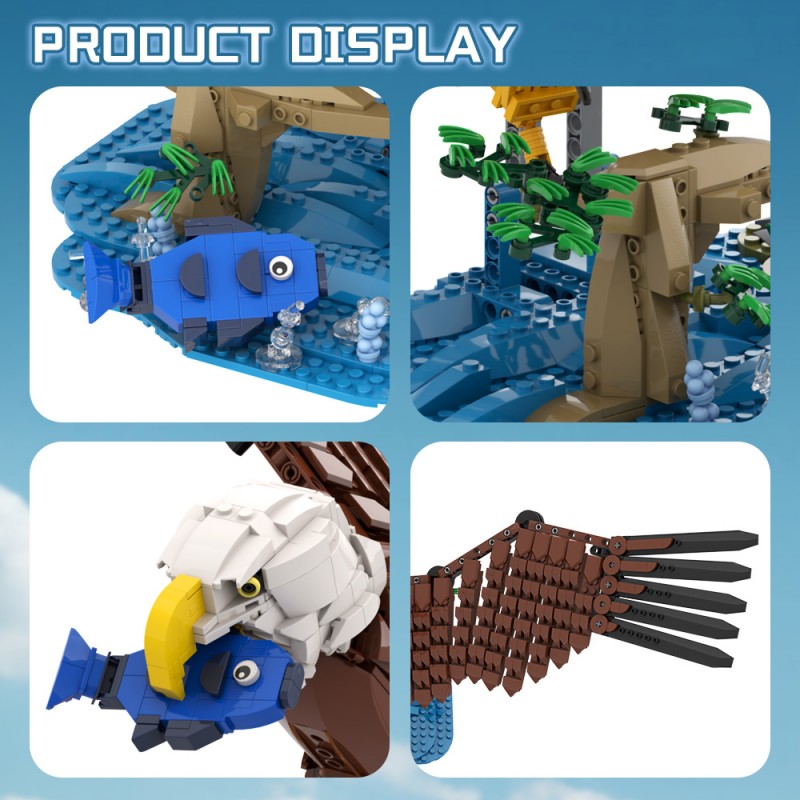 GOBRICKS MOC A2257 Birds - Eagle - YWOBB