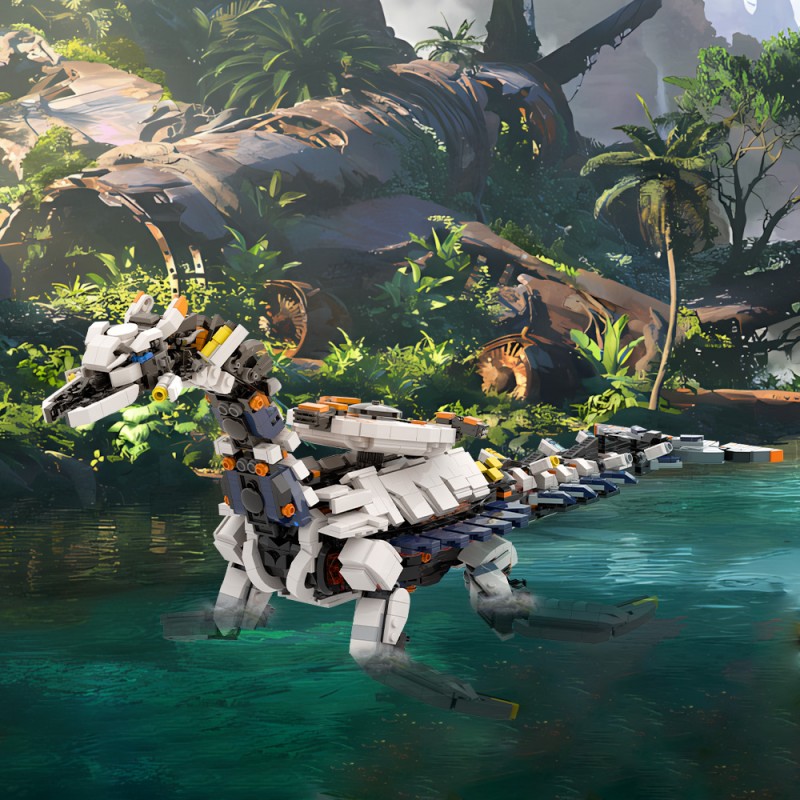 GOBRICKS MOC 226347 Tideripper and Apex Tideripper from Horizon Forbidden West - YWOBB