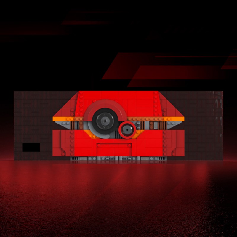 GOBRICKS MOC 221708 Droid B2EMO 3D Poster style Background for Micro B2EMO - YWOBB