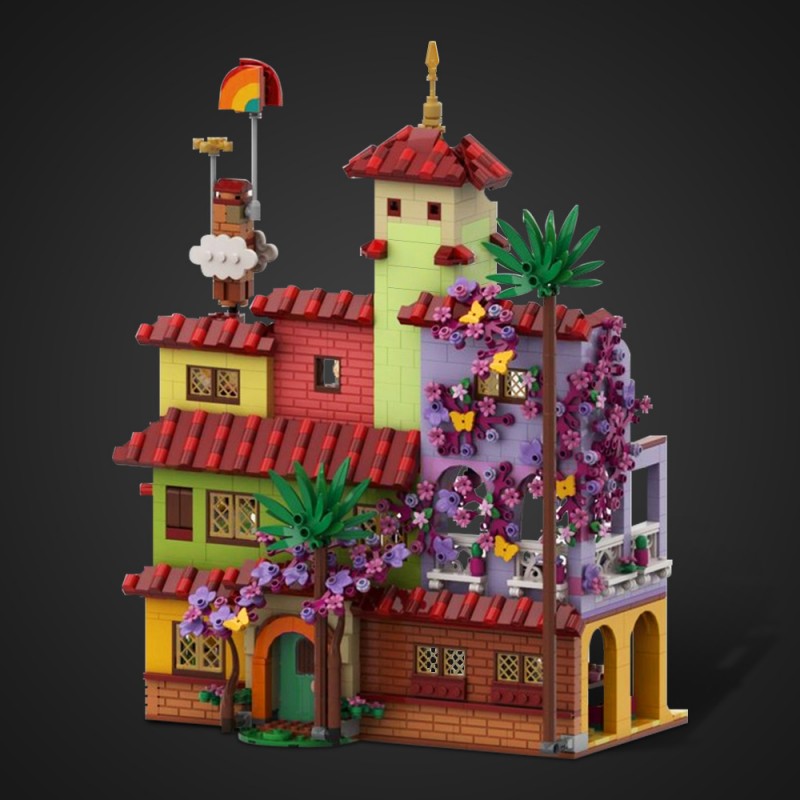 GOBRICKS MOC 152328 Larger Encanto Madrigal House - YWOBB