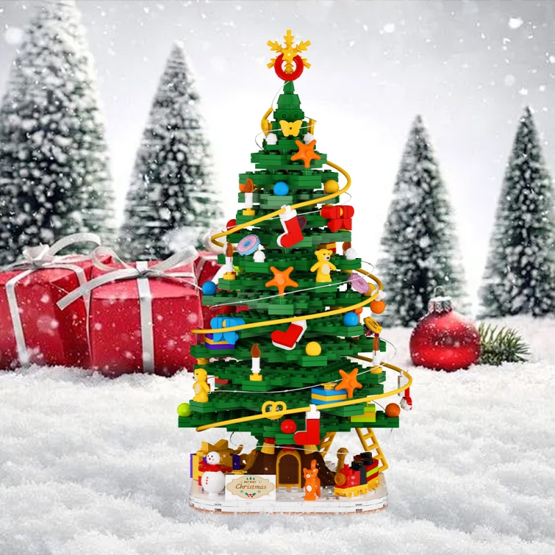 GOBRICKS MOC S0052 Christmas tree - YWOBB